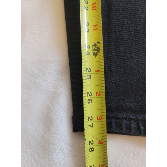 Cherokee Stretch Black Denim Jeans Womens Size 16x29 Straight Leg Casual - Picture 6 of 9